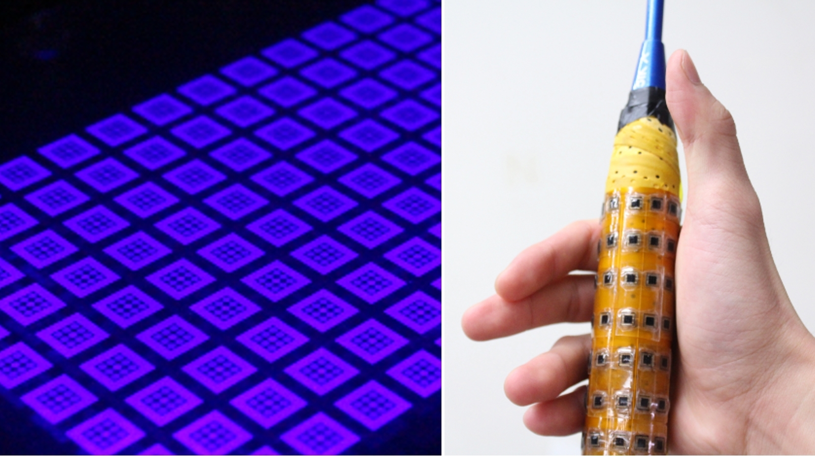 A research team led by Distinguished Professor Pin-Chuan Chen from the Department of Mechanical Engineering has used 3D printing technology to create flexible sensors that can be integrated into badminton racket grips. These sensors provide real-time measurements of human motion and applied force, helping to improve training efficiency and prevent sports injuries.