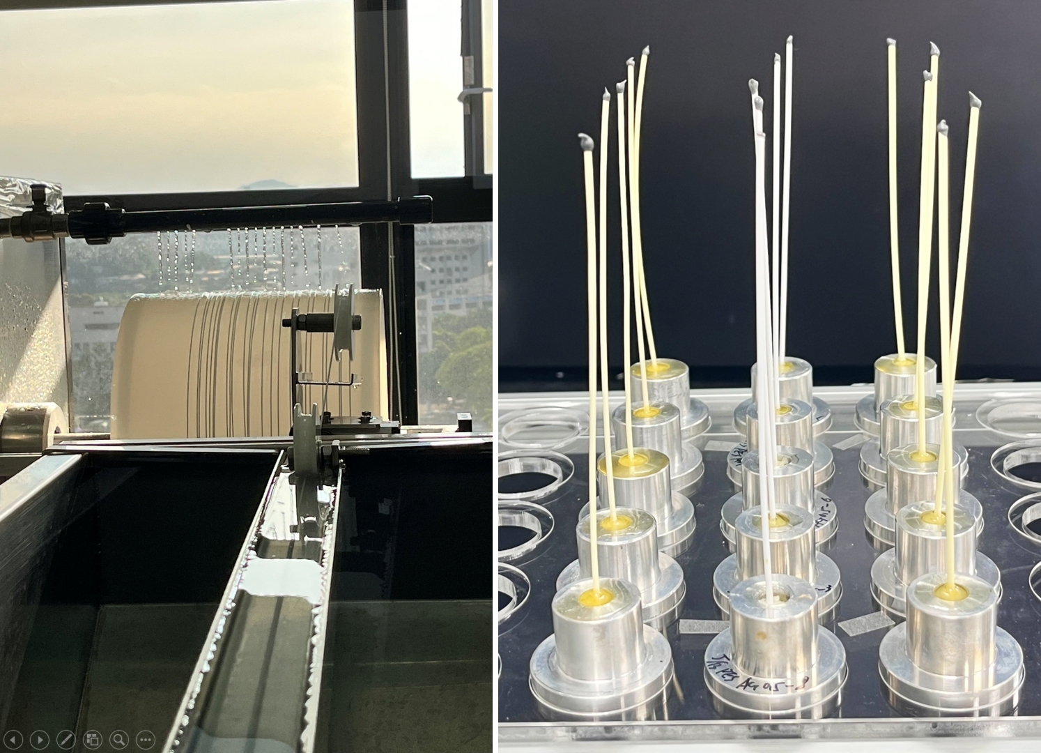 A research team led by Distinguished Professor Tai-Shung Chung from the Graduate Institute of Applied Science and Technology has developed a Pebax/m-PDMS/PES three-layer composite hollow fiber membrane that demonstrates outstanding carbon dioxide capture performance. The membrane can also be modularly integrated into high-emission environments such as coal-fired power plants and heavy industries, providing strong support for the advancement of Taiwan’s carbon capture technologies and the sustainable transformation of its industries.