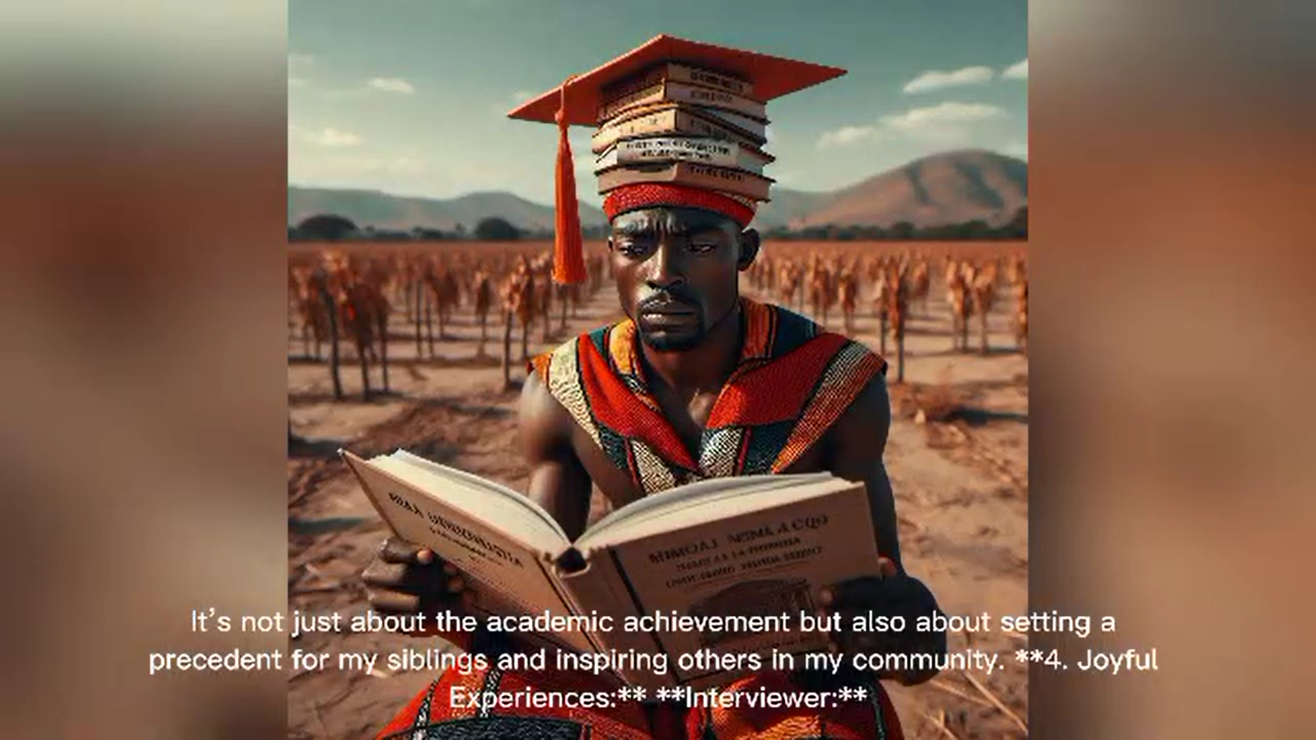 Malawian student Dennis used AI tools to create a life reflection video, enhancing his AI literacy while promoting personal growth and cross-cultural learning.