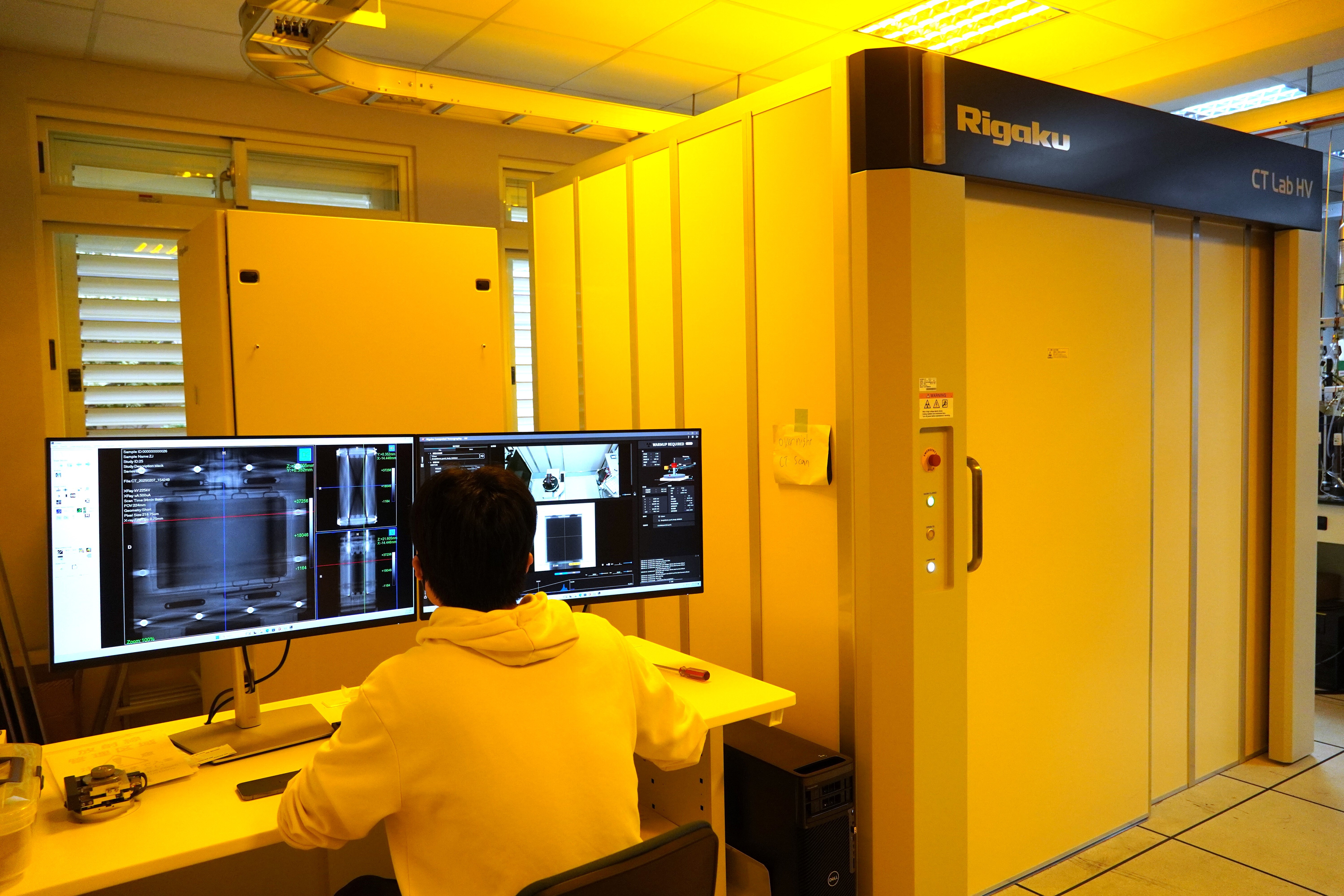 The 3D X-ray computed tomography system supports samples with a maximum diameter of 600 mm and a height of 1200 mm. In the future, it will serve Taiwan's small and medium-sized enterprises, providing technical support for product analysis, defect detection, and quality control