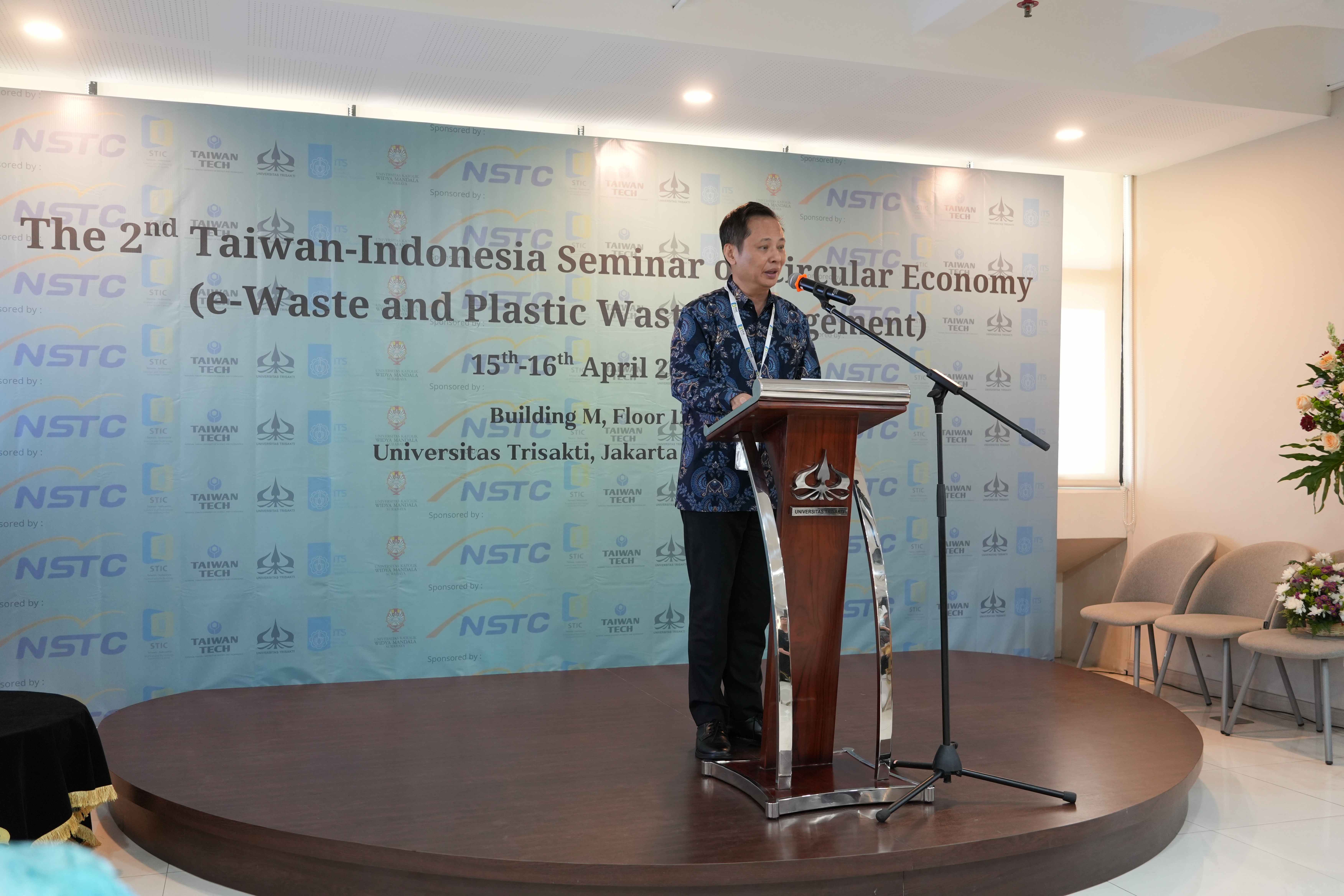 Mr. Bruce Chen, Taiwan’s Ambassador to Indonesia, delivered a speech
