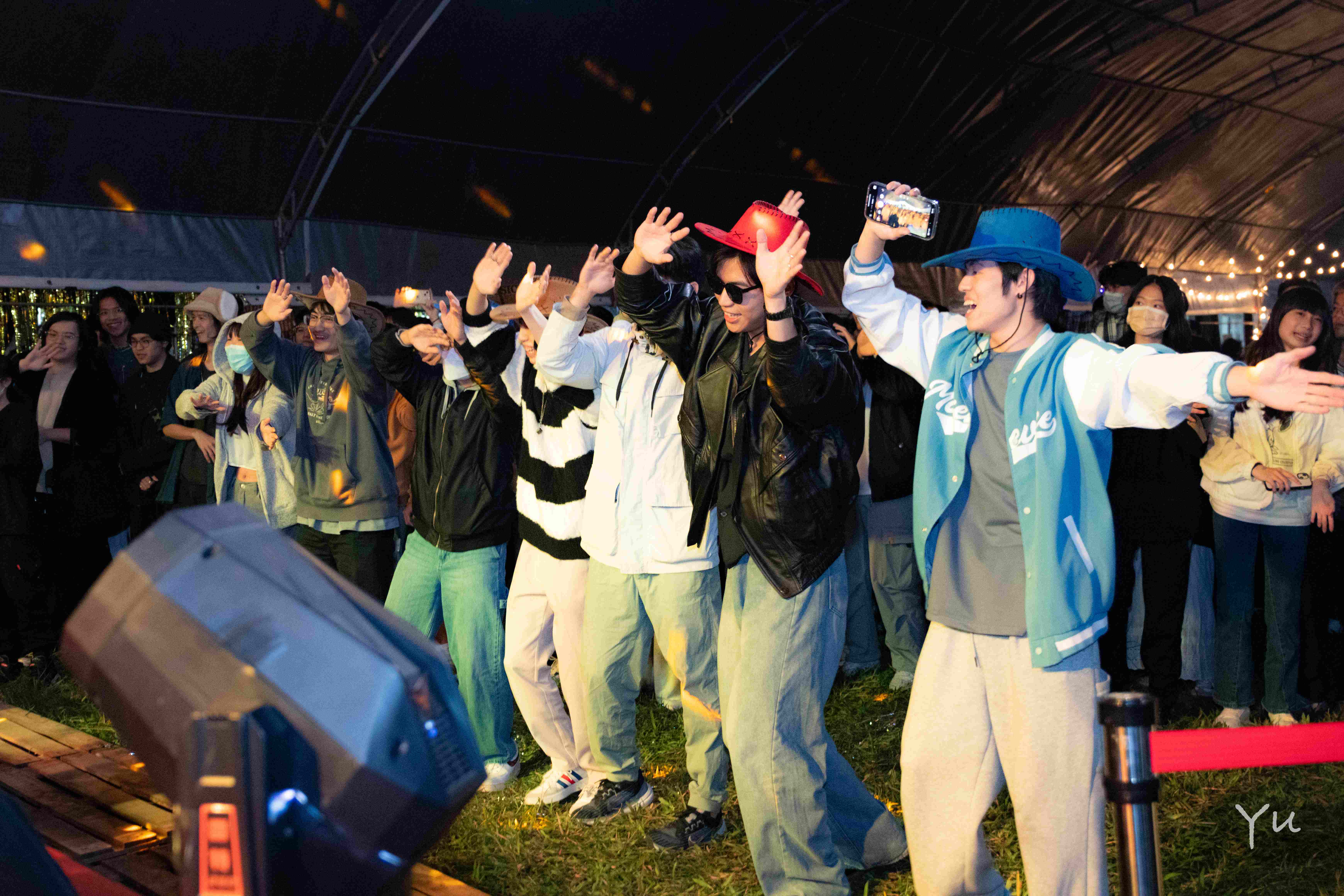 Students danced to the rhythm of the music.