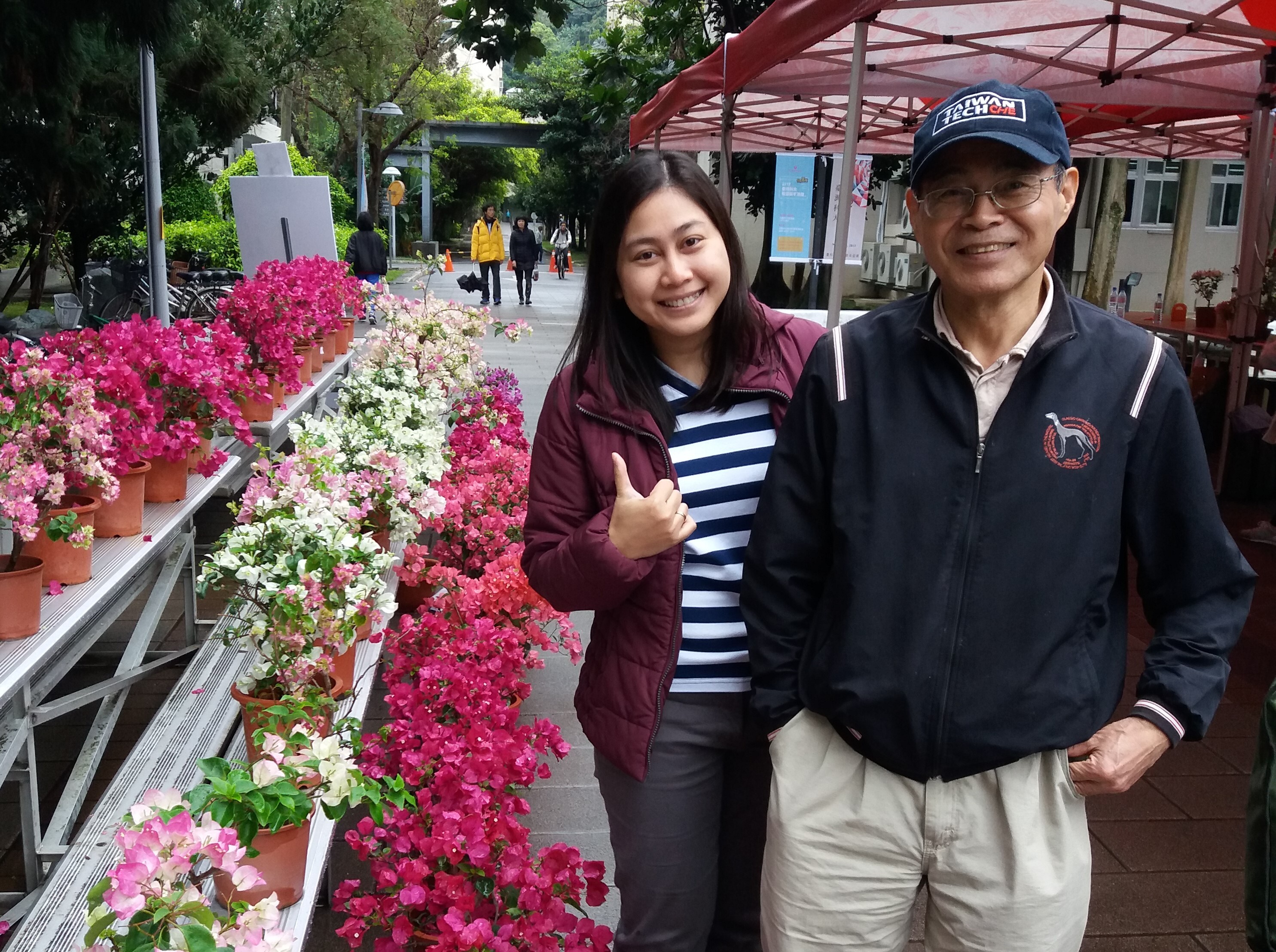 Aning Ayucitra (left) with her advisor, Professor Yi-Hsu Ju (right).