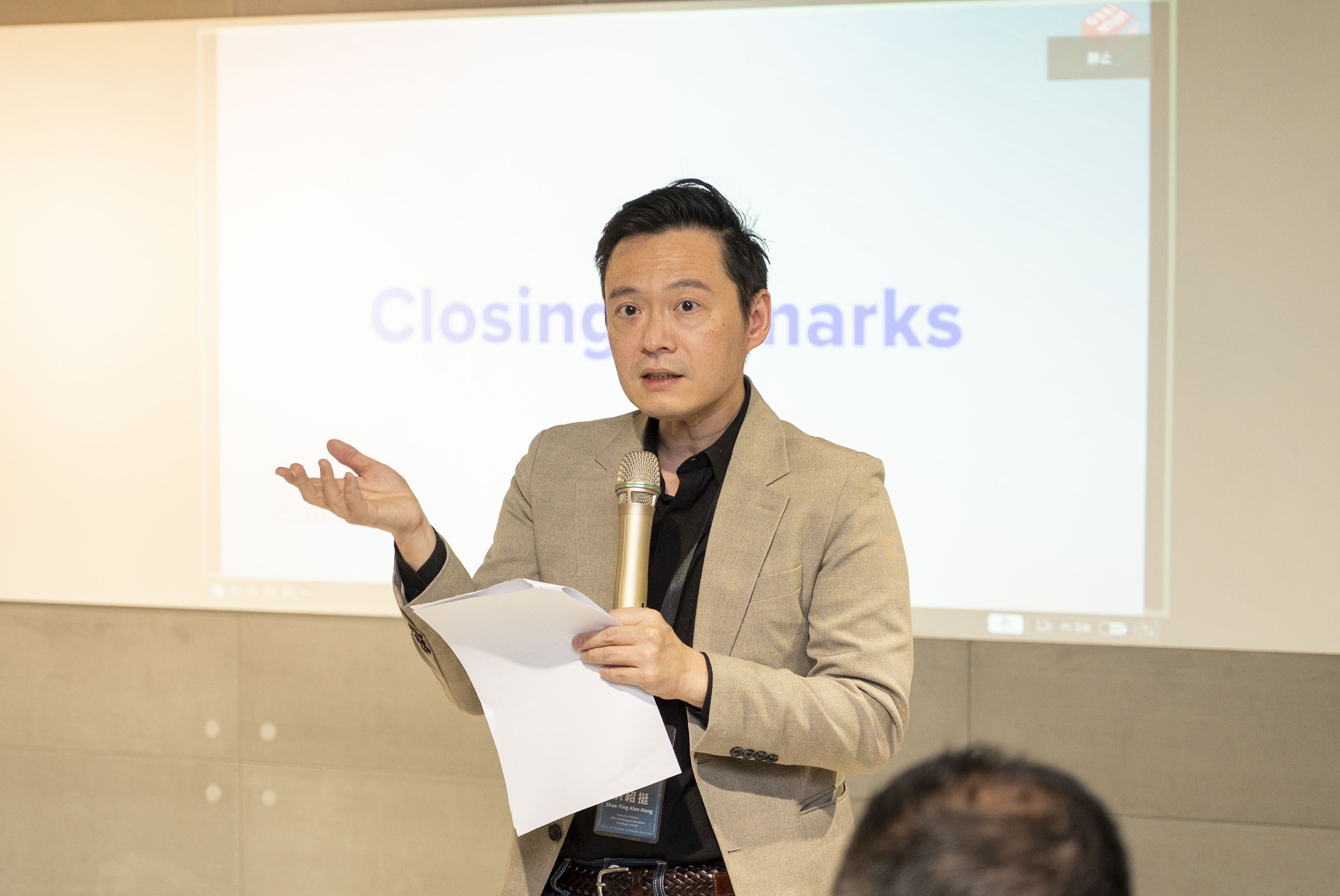 Professor Shao-Ting Hung further pointed out that sustainable bilingual education and EMI development must be evidence-based and continuously refined through critical reflection and rigorous research.