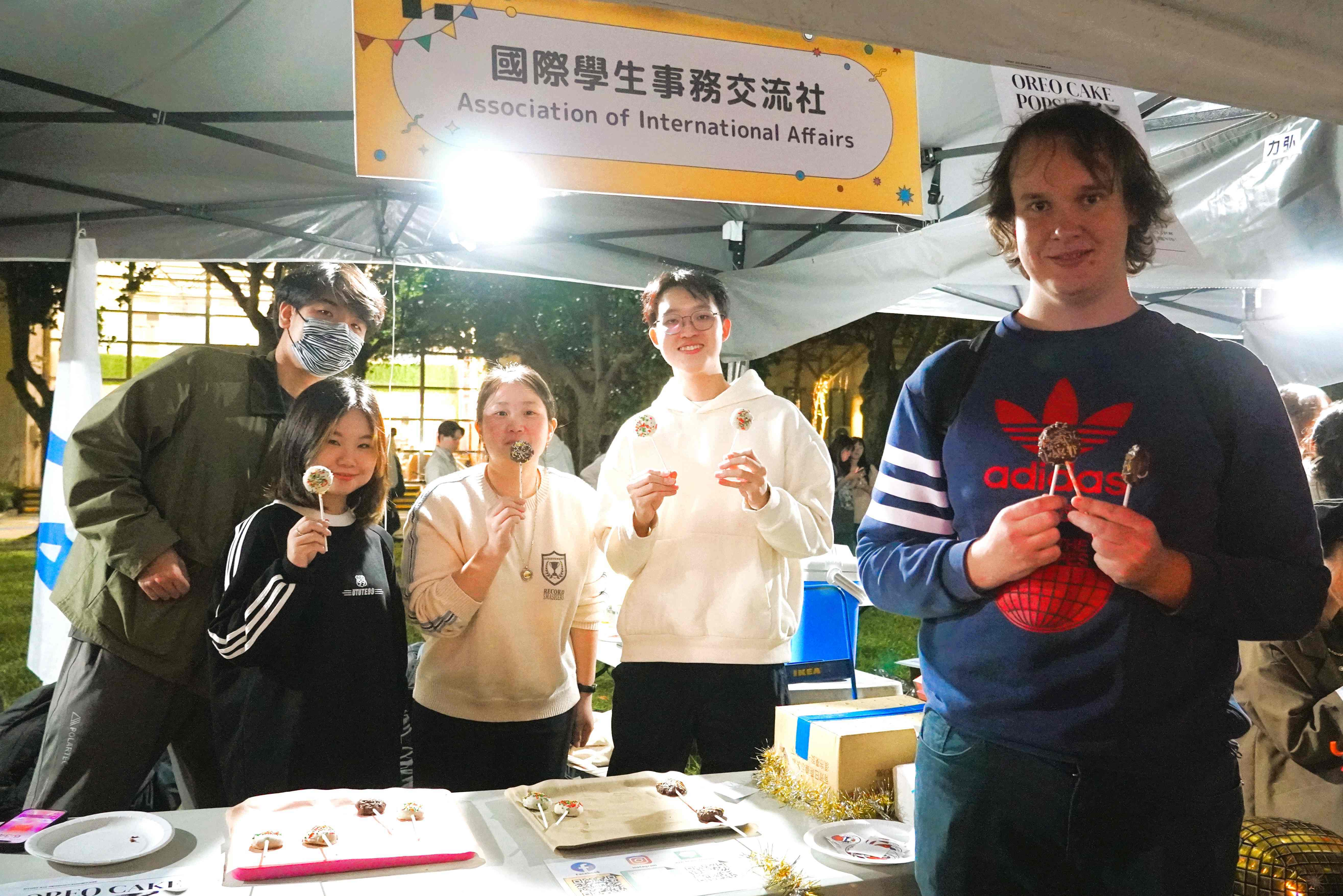 The Association of International Student Affairs sold Oreo cake lollipops at their booth.