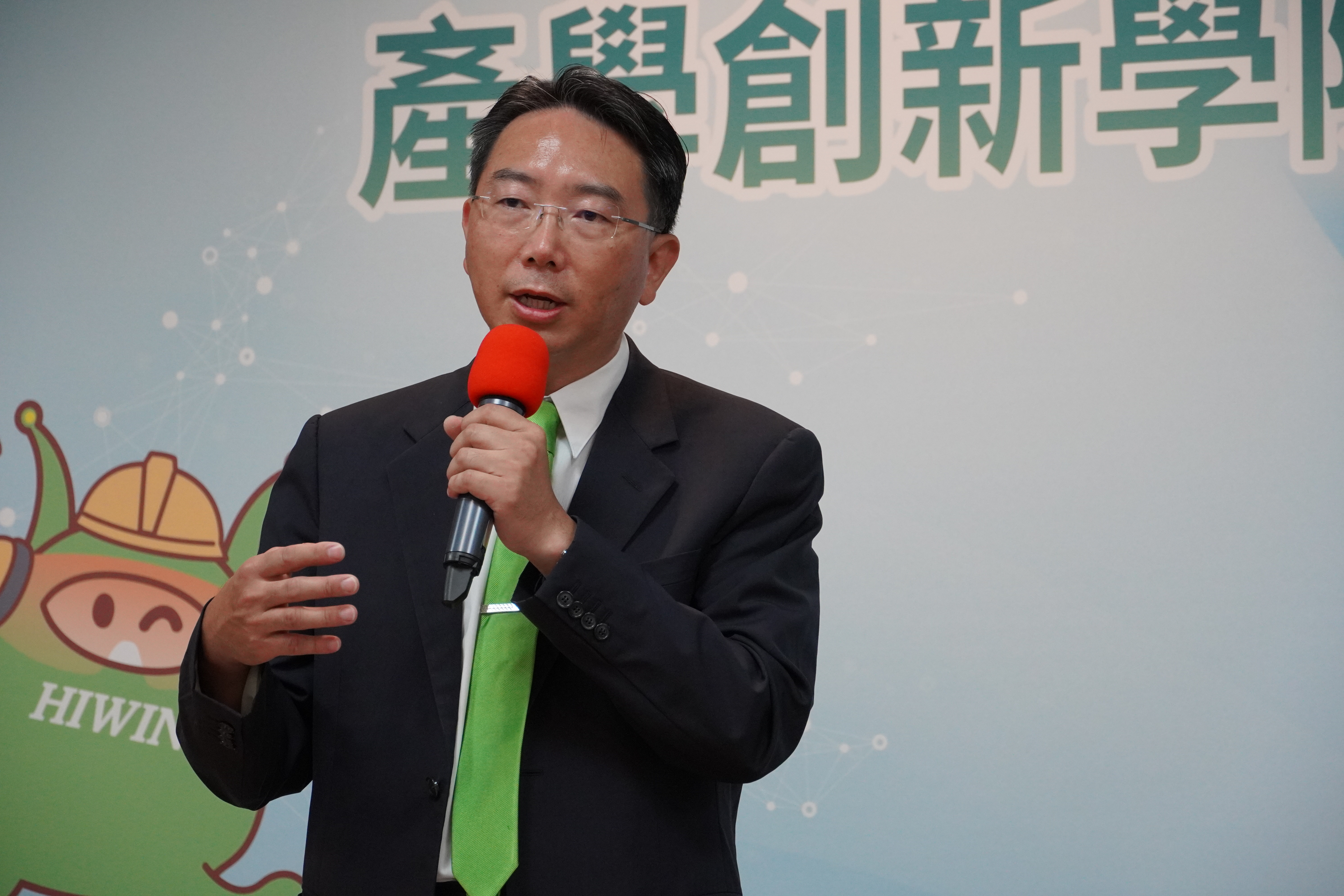 Chairman of HIWIN, Wen-Heng Zhuo, delivered a speech.