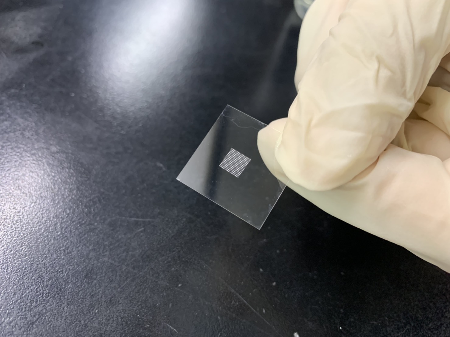 The microlens array was finished.